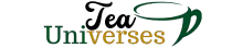 Tea Universes logo featuring a tea cup design symbolizing global tea culture