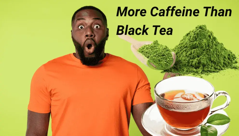 man is astonished due to caffeine amount