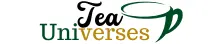 Tea Universes logo featuring a tea cup design symbolizing global tea culture